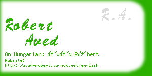robert aved business card